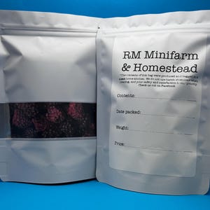 Organic freeze dried blackberries
