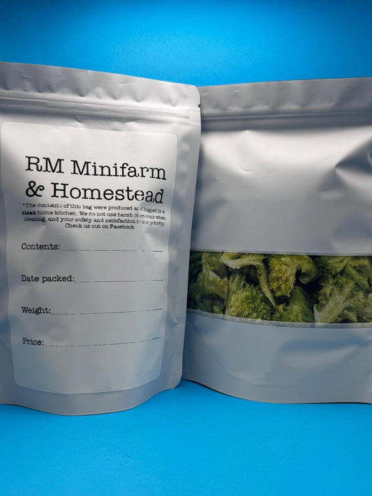 Organic freeze dried broccoli florets