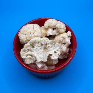 Cauliflower organic no apeel freeze dried vegetable veggie snack