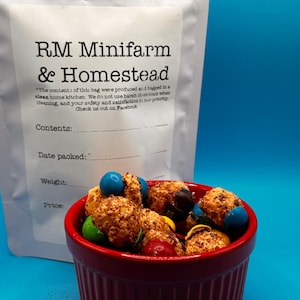 Freeze dried rainbow caramel chocolates candy treat snack