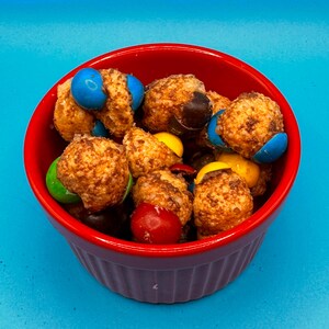 Freeze dried rainbow caramel chocolates candy treat snack