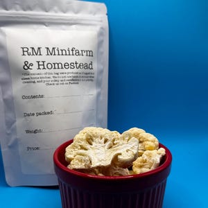 Cauliflower organic no apeel freeze dried vegetable veggie snack