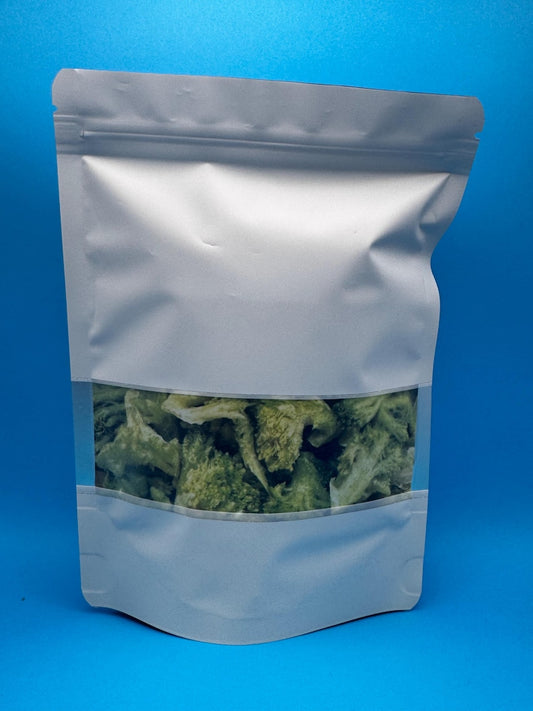 Organic freeze dried broccoli florets
