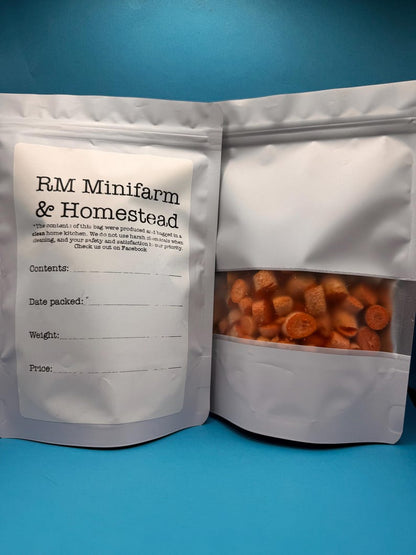 Organic freeze dried baby carrots whole or pieces no apeel or added ingredients