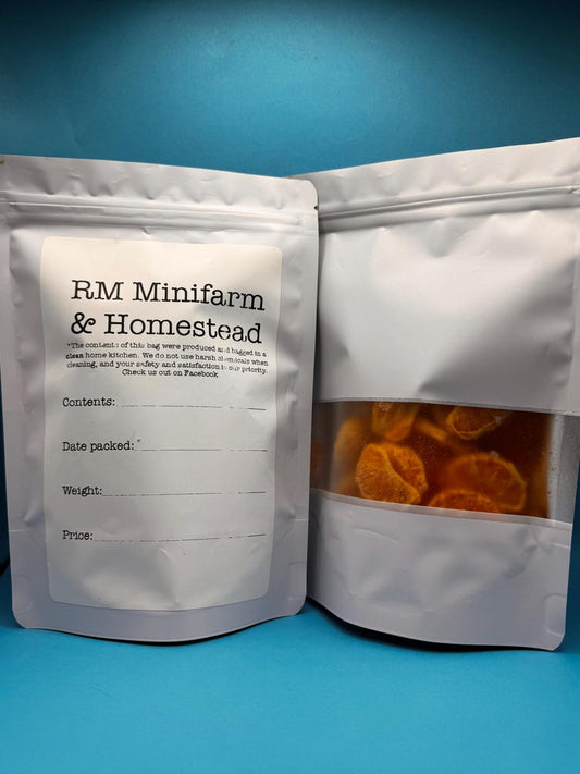 Organic freeze dried tangerine no apeel no added ingredients