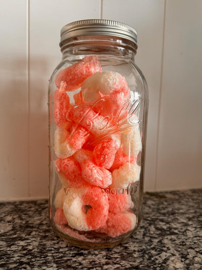 Freeze dried watermelon rings candy snack treat puff puffed