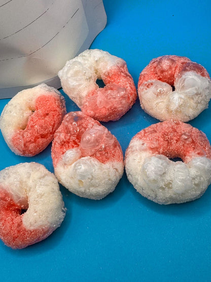 Freeze dried watermelon rings candy snack treat puff puffed