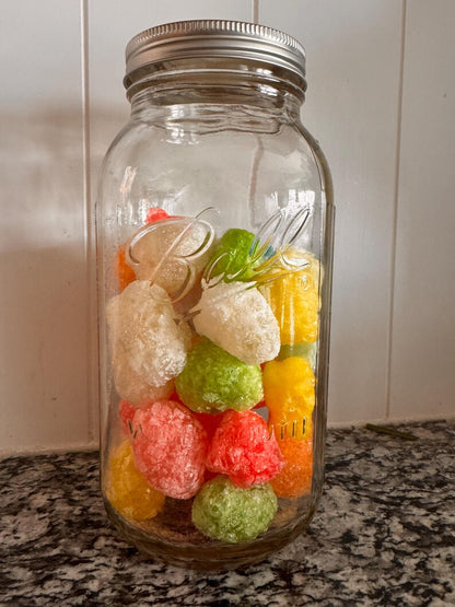 Freeze dried gummy bears candy treat snack puff