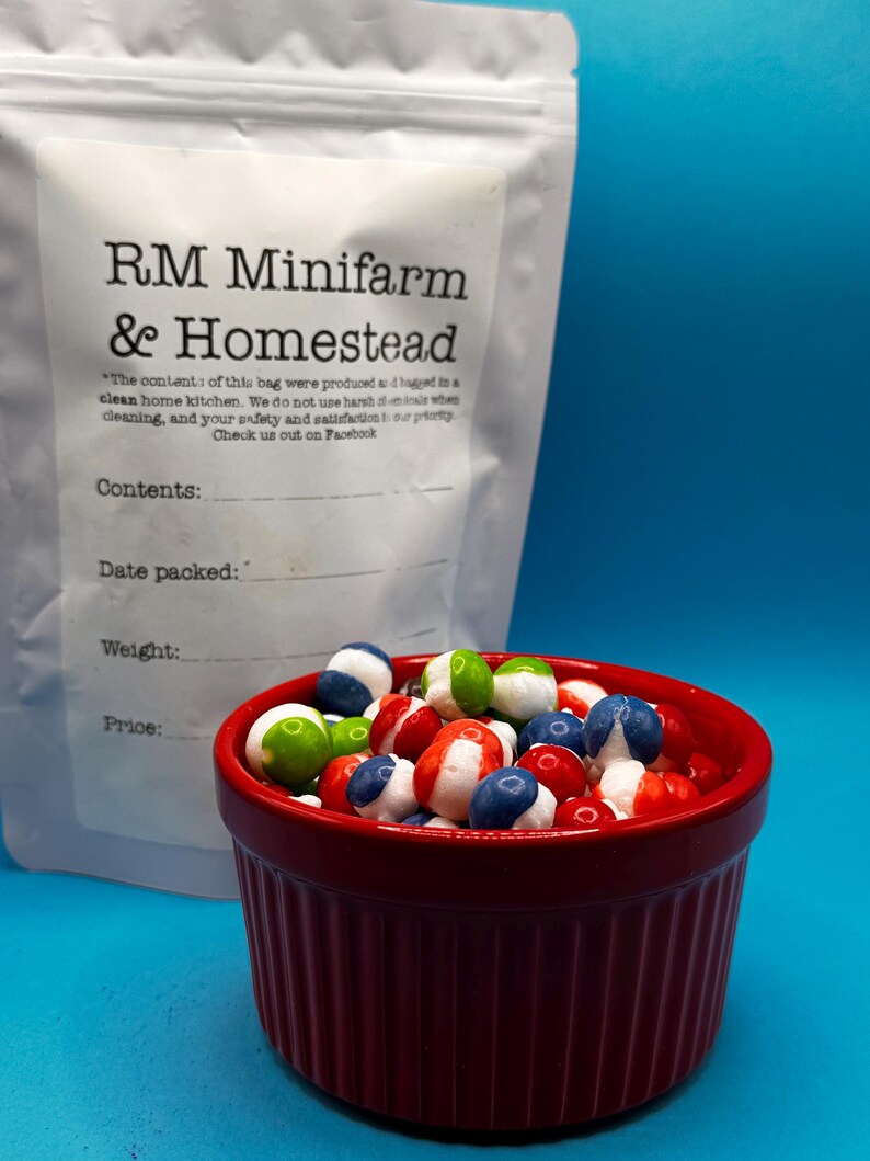 Freeze dried fruity crunchies snack treat candy