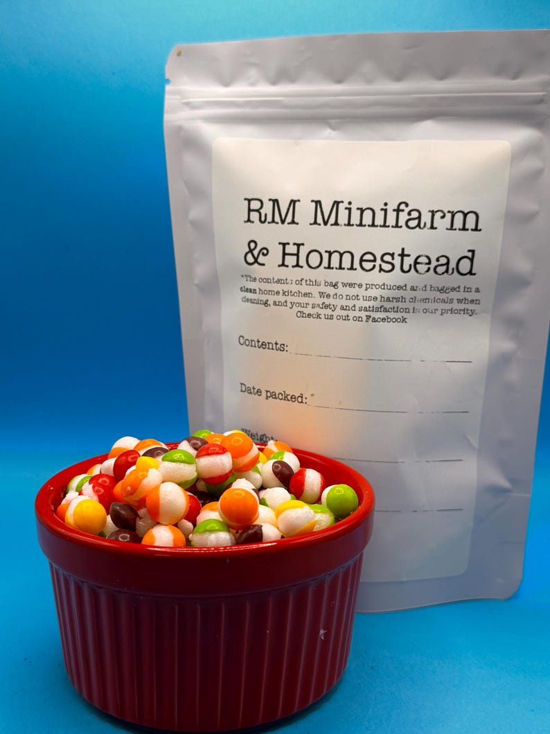 Freeze dried fruity crunchies snack treat candy