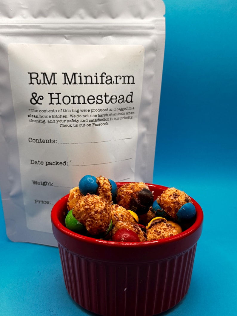 Freeze dried rainbow caramel chocolates candy treat snack