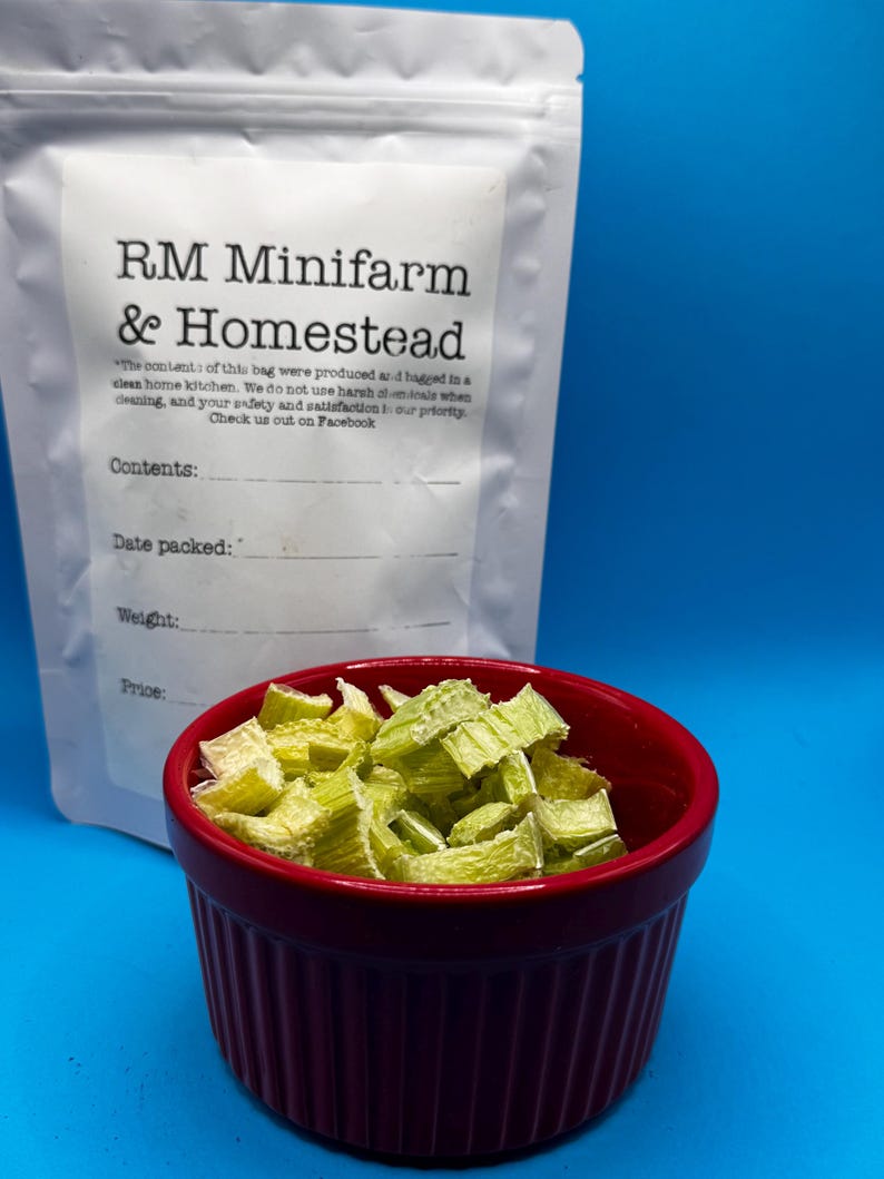 Celery freeze dried organic no apeel veggie vegetable snack