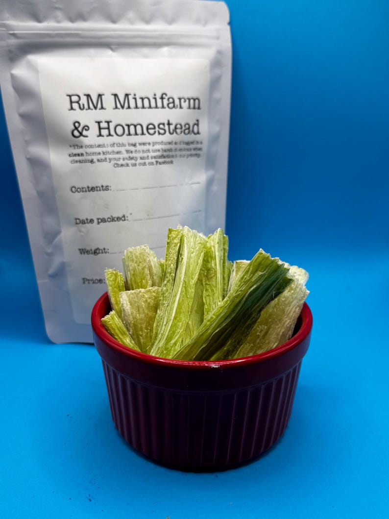 Celery freeze dried organic no apeel veggie vegetable snack